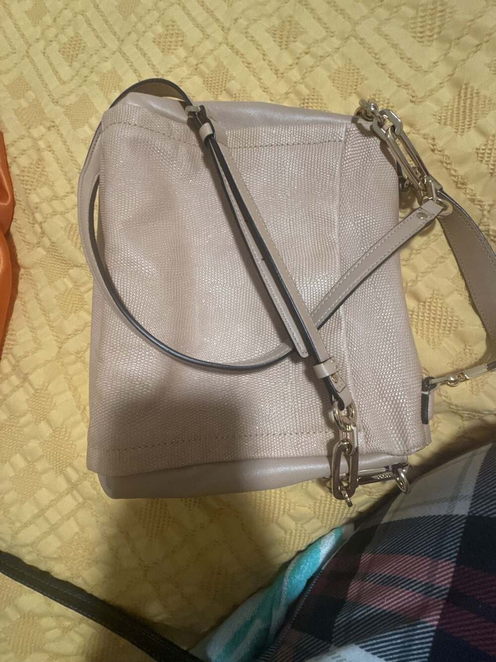 Coach Madison Phoebe Shoulder Bag in Beige Lizard Embossed Leather - Picture 8 of 8